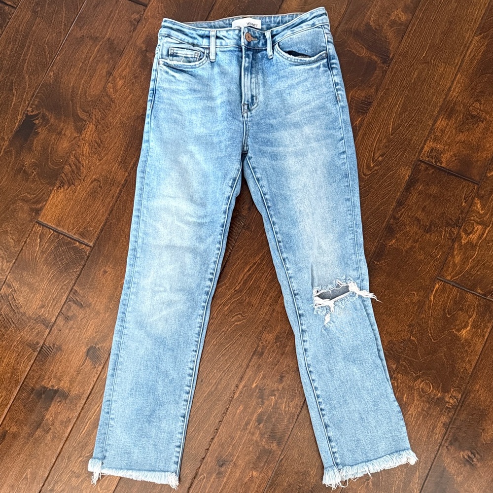 Classic Light Blue Straight Leg Jeans